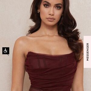 MELINDA RAISIN BONED CORSET (NWT)